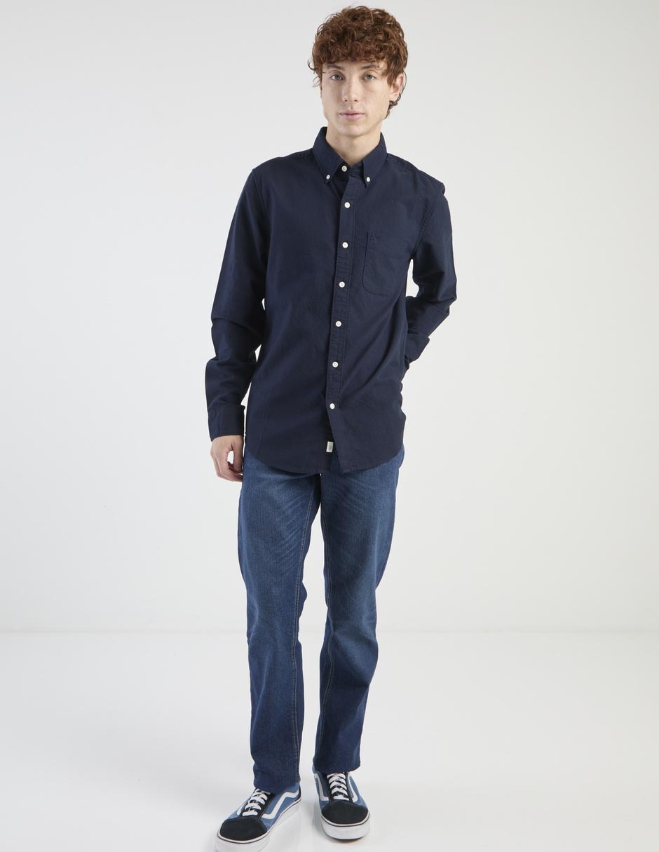 Camisa casual American Eagle de algodón manga larga para hombre
