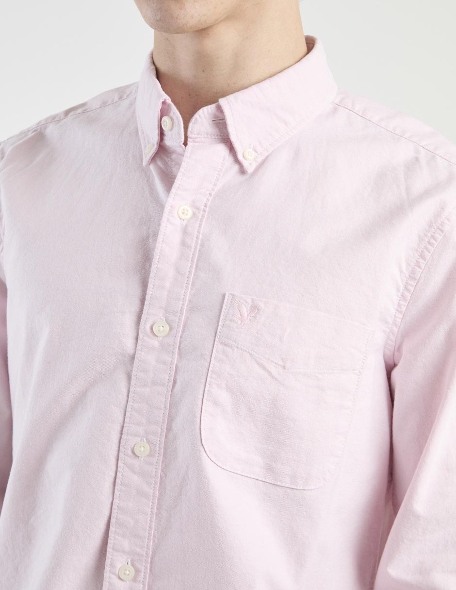 Camisa casual de algodón manga larga para hombre 2