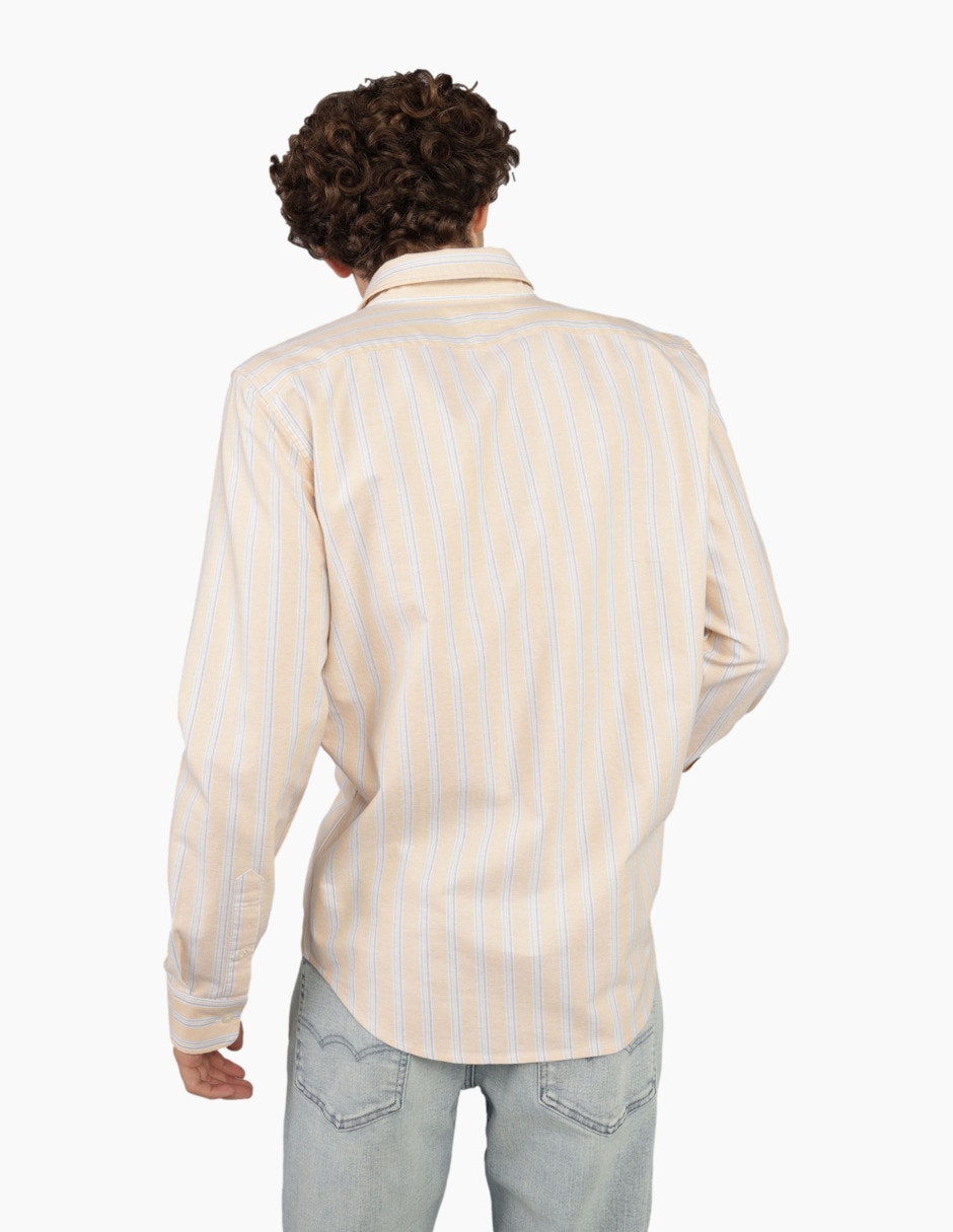 Camisa casual American Eagle de algodón manga larga para hombre