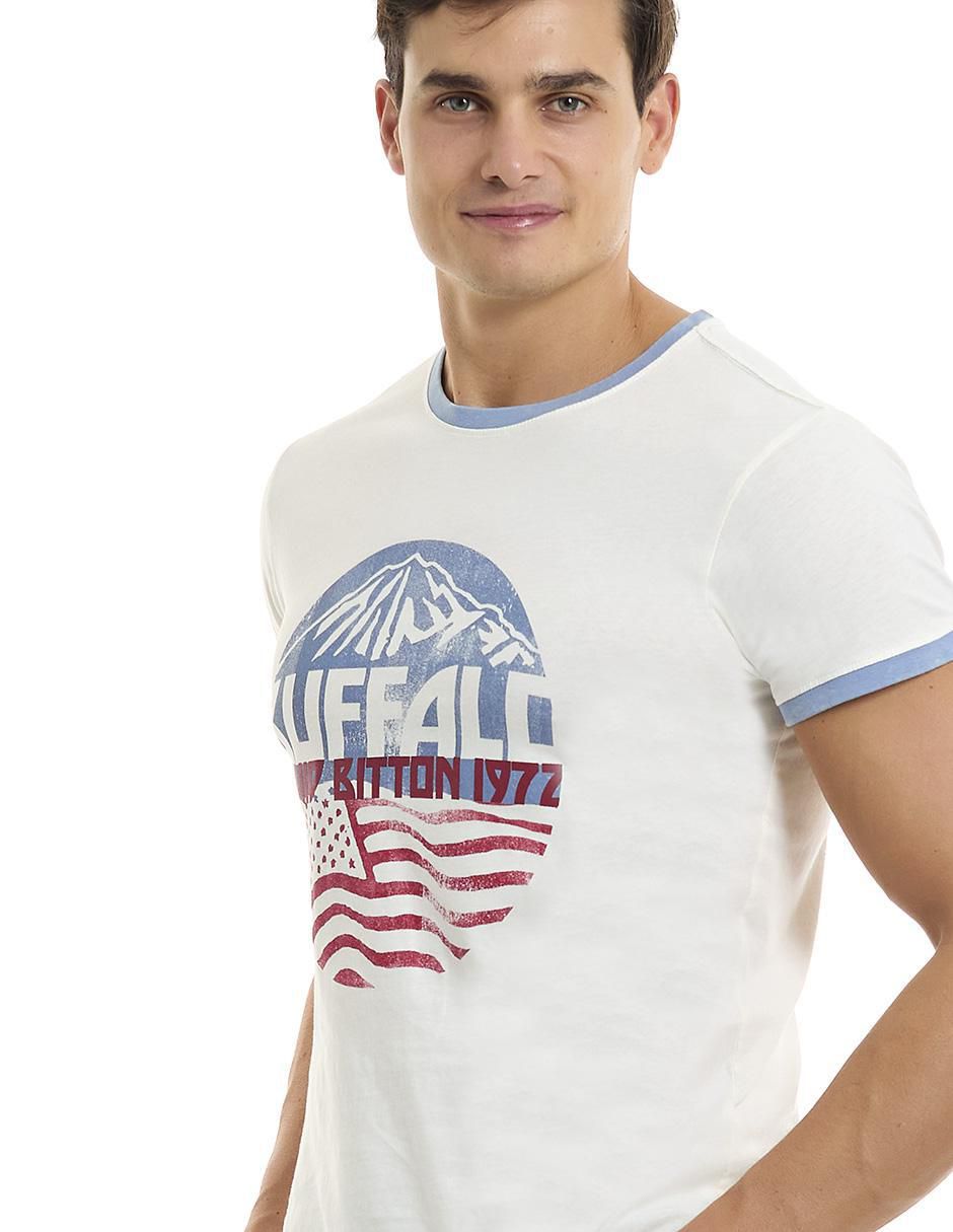 Playera cuello redondo para hombre