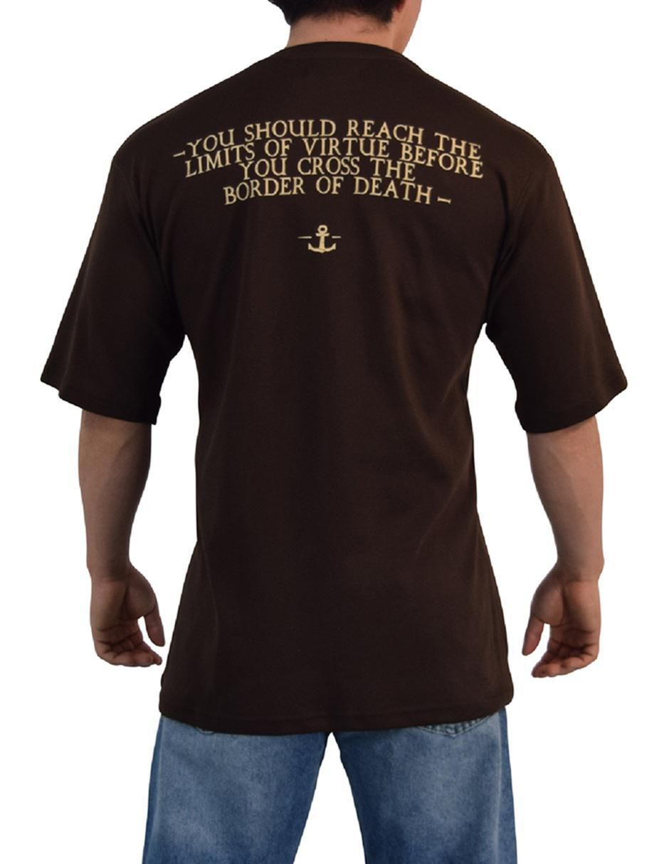 Playera John Leopard Spartan Warrior cuello redondo para hombre