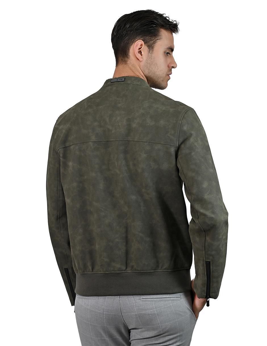 Chamarra casual Perry Ellis con bolsillos para hombre