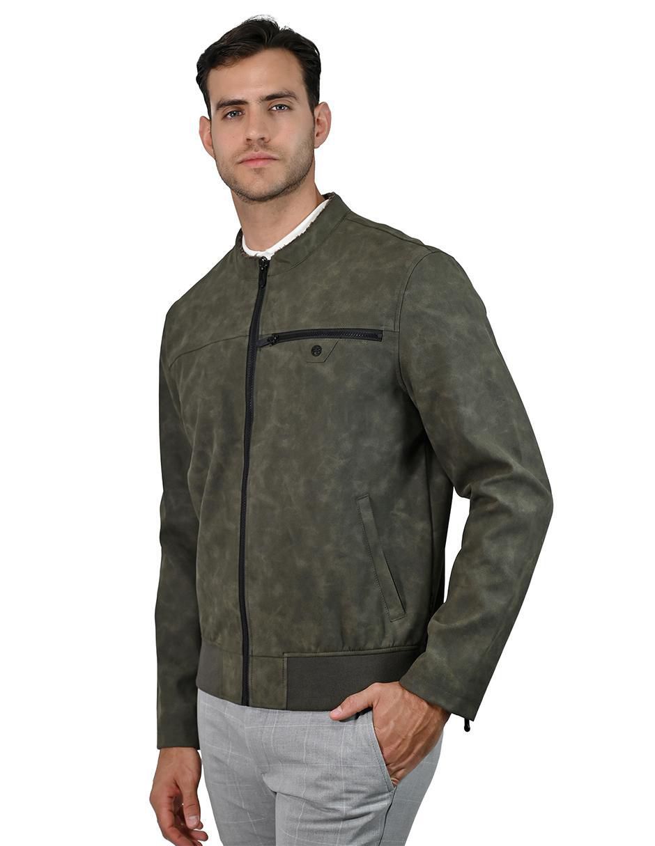 Chamarra casual Perry Ellis con bolsillos para hombre