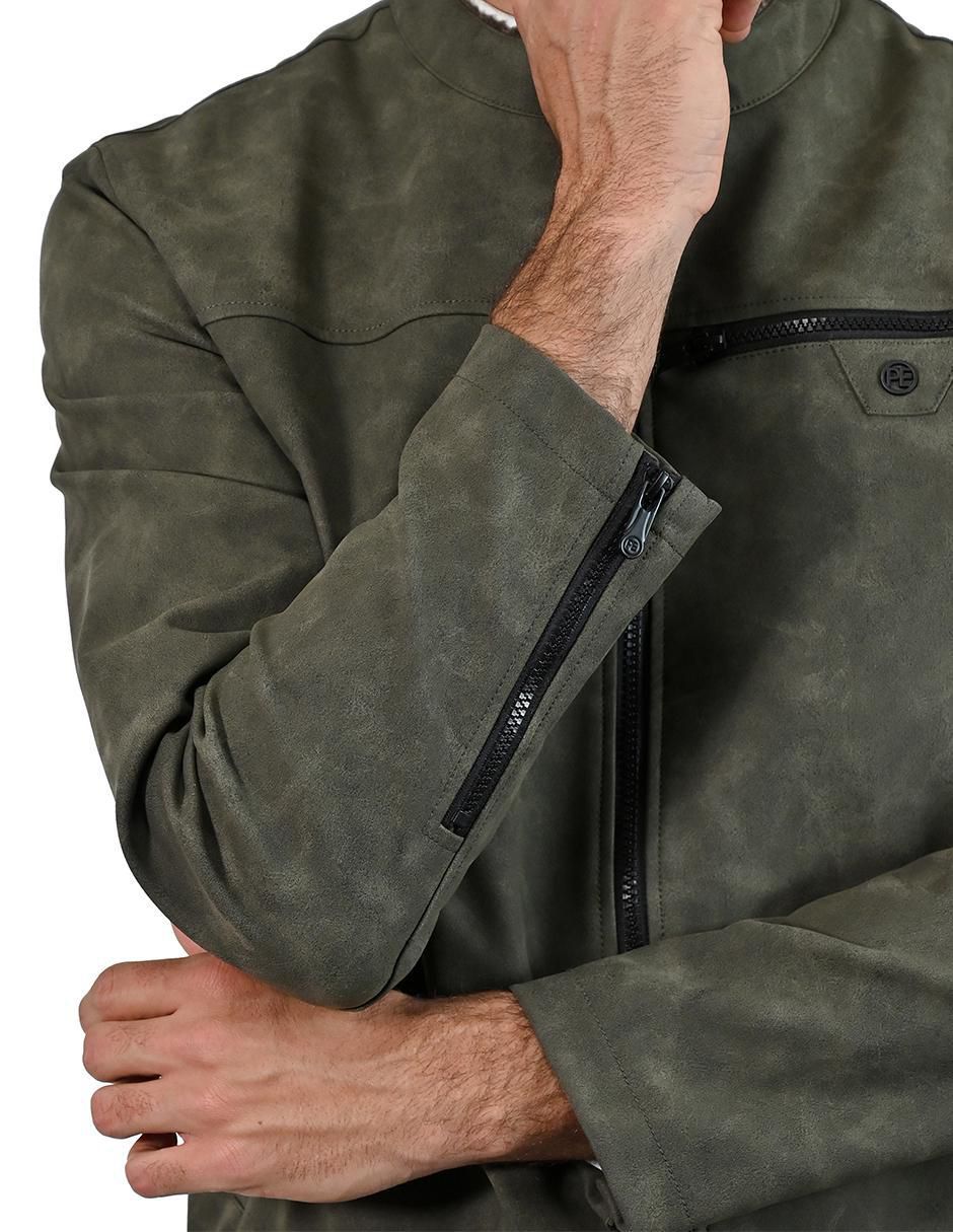 Chamarra casual Perry Ellis con bolsillos para hombre