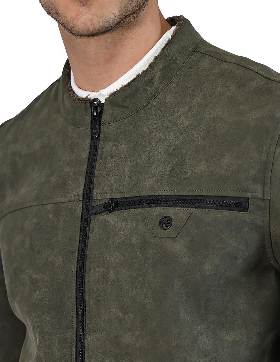Chamarra casual Perry Ellis con bolsillos para hombre