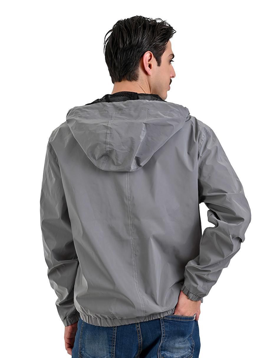 Chamarra bomber con capucha para hombre 2