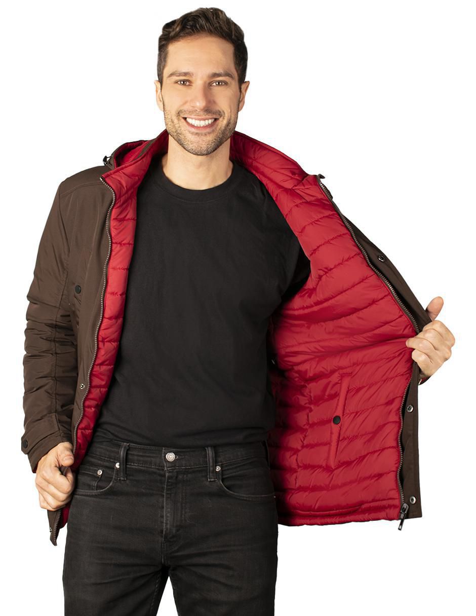 Chamarra acolchada reversible para hombre