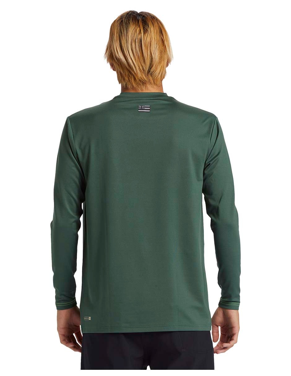 Rashguard Quiksilver estampado logo para hombre