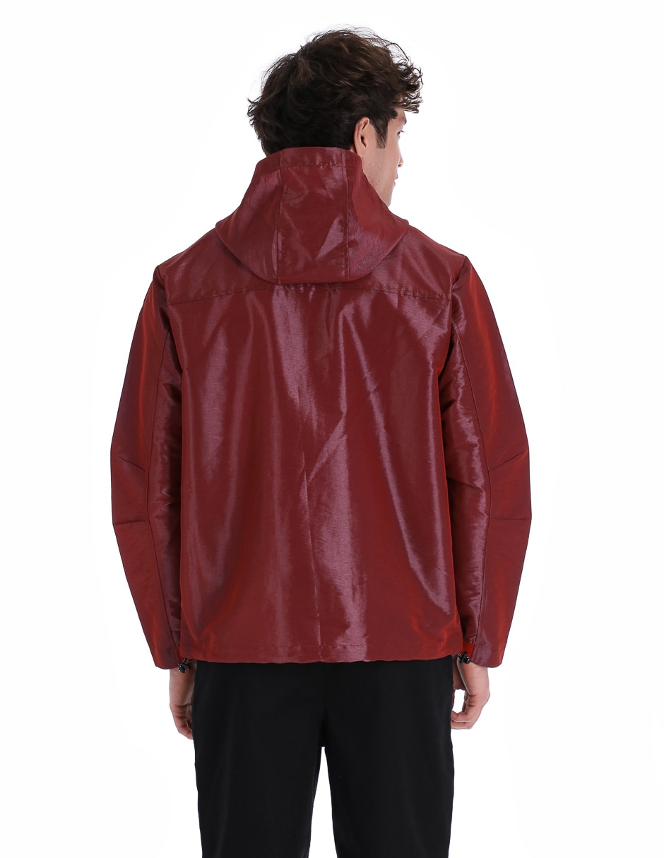 Chamarra casual con capucha para hombre 4