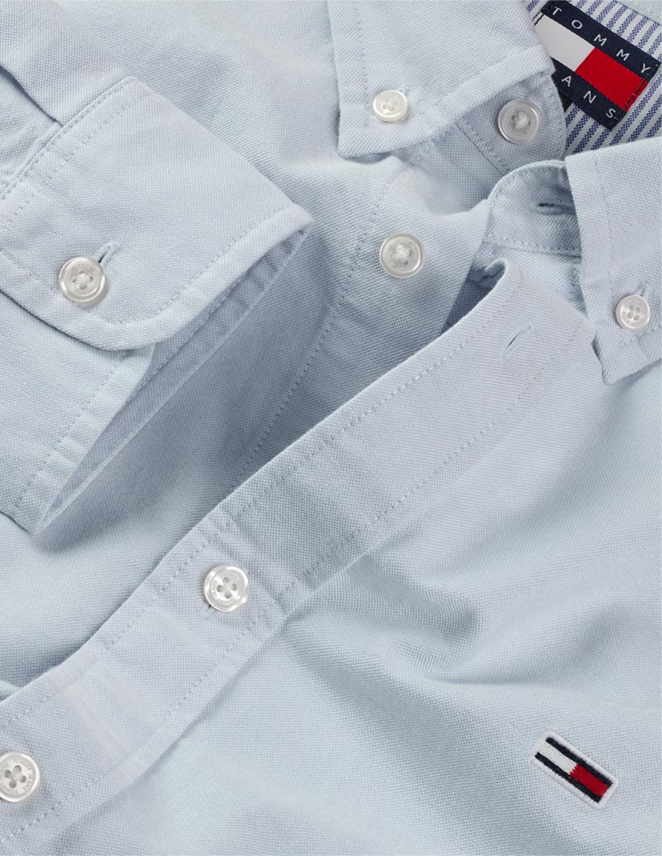 Camisa de algodón manga larga para hombre 6