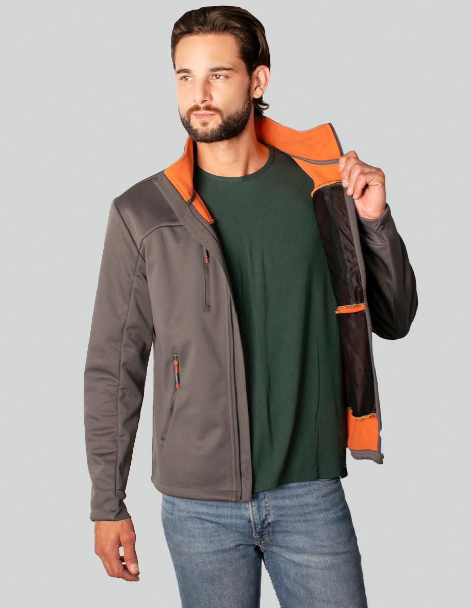 Chamarra casual con bolsillos para hombre 2