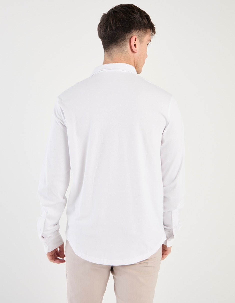 Camisa casual manga larga para hombre