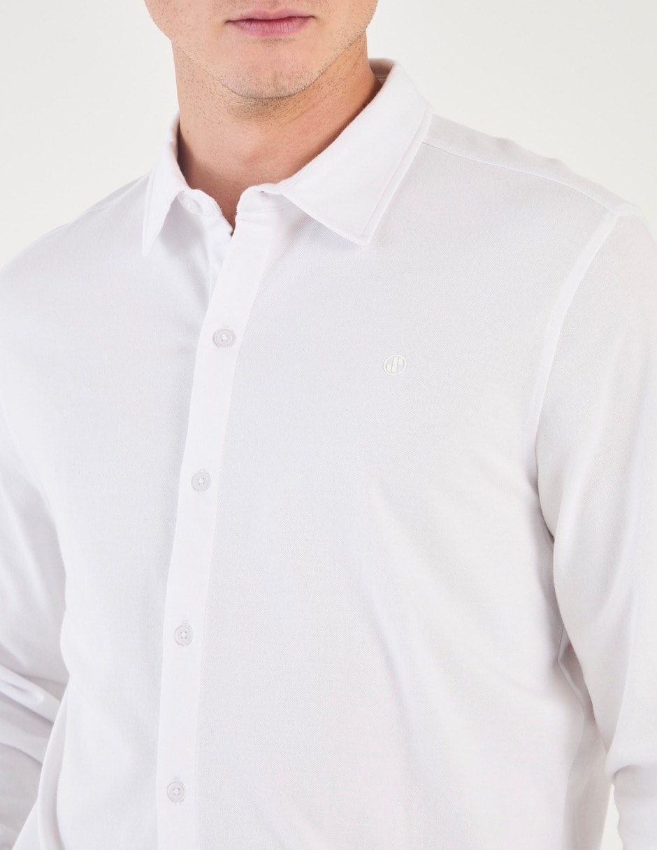 Camisa casual manga larga para hombre
