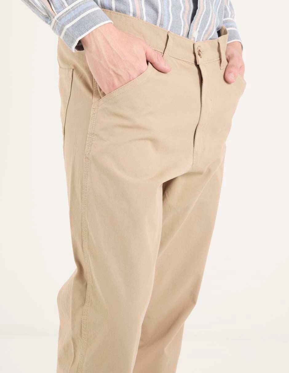 Pantalón de vestir slim de algodón para hombre