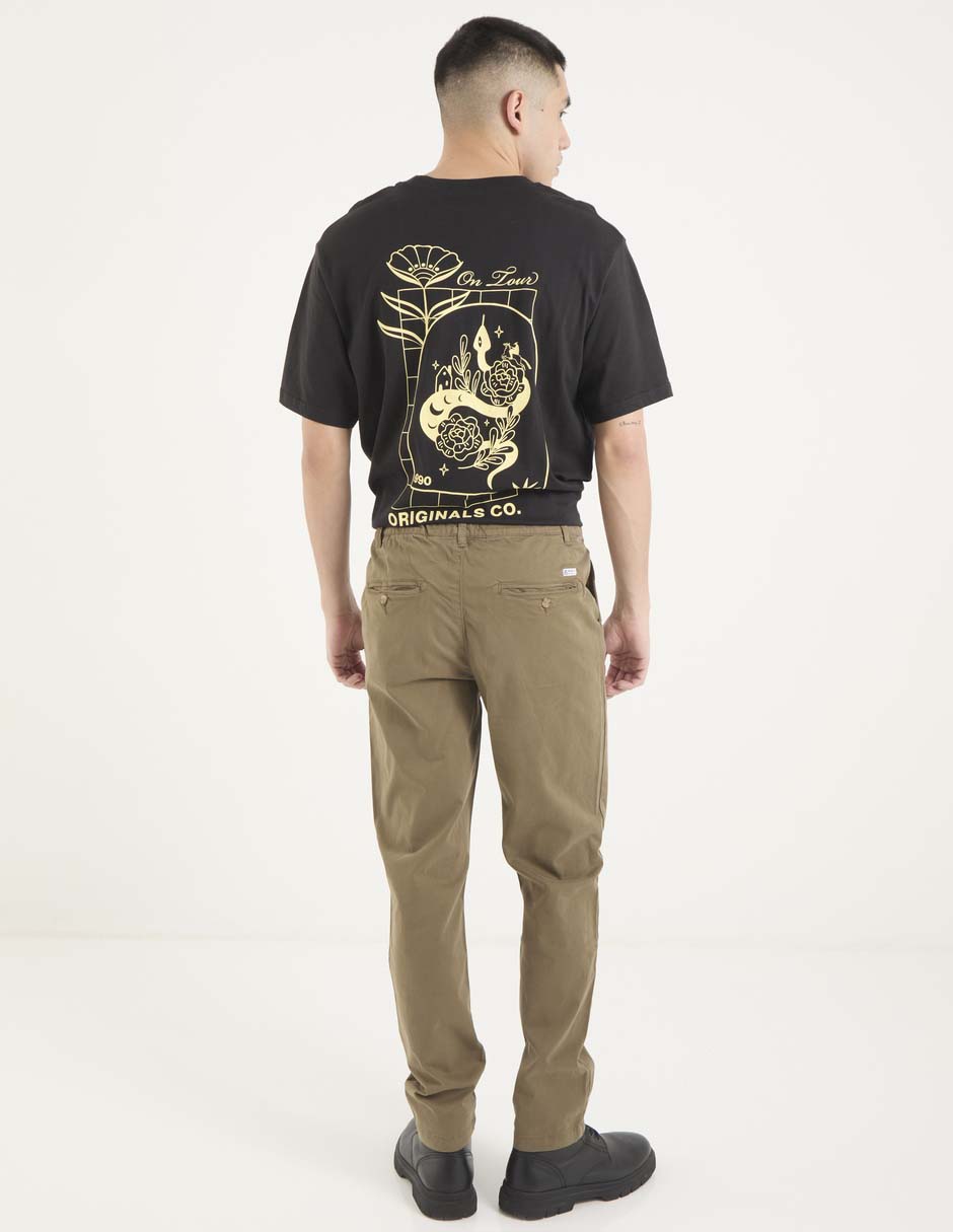 Pantalón regular de algodón para hombre 2