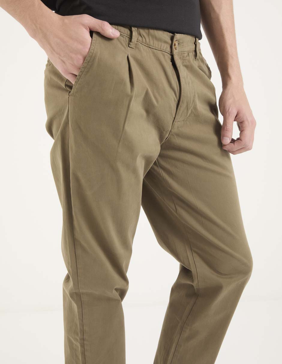 Pantalón regular de algodón para hombre 4