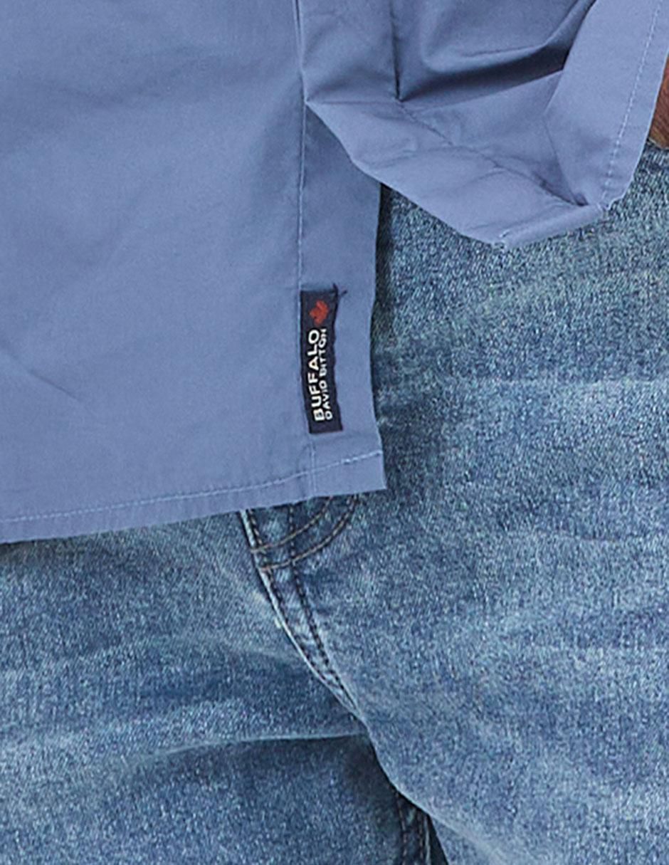 Camisa casual de algodón manga larga para hombre 2