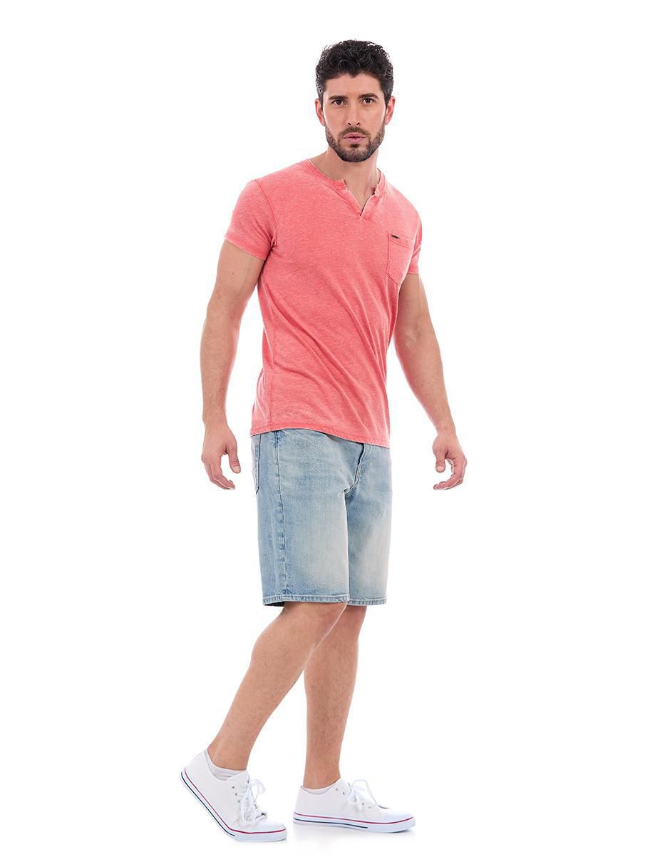 Playera Tshirt cuello V para hombre