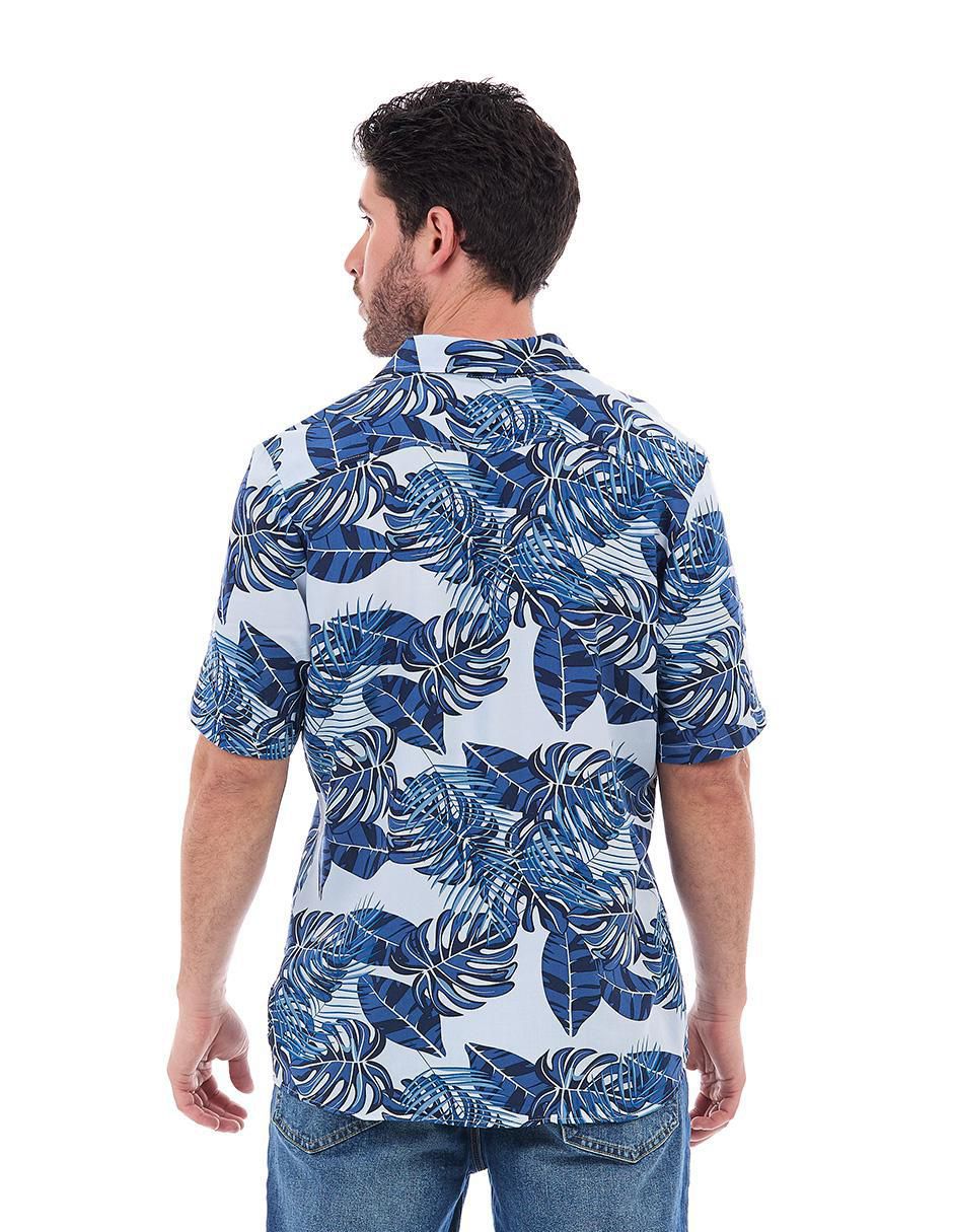 Camisa casual manga corta para hombre