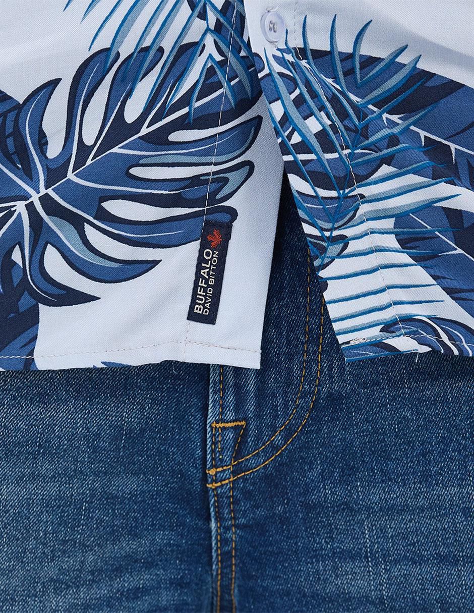 Camisa casual manga corta para hombre