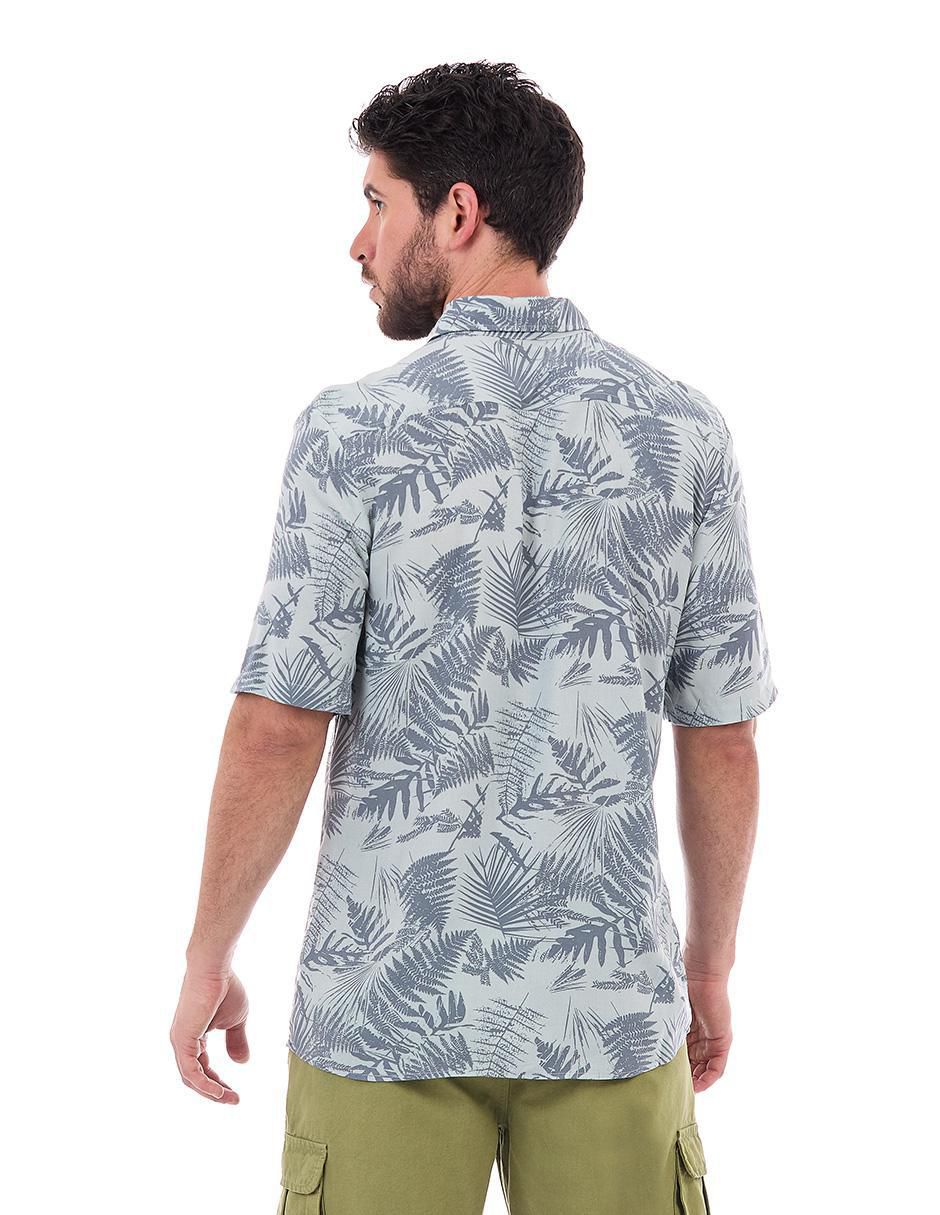 Camisa casual manga corta para hombre