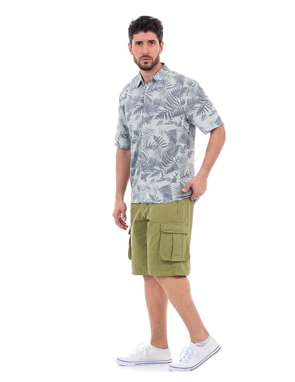 Camisa casual manga corta para hombre