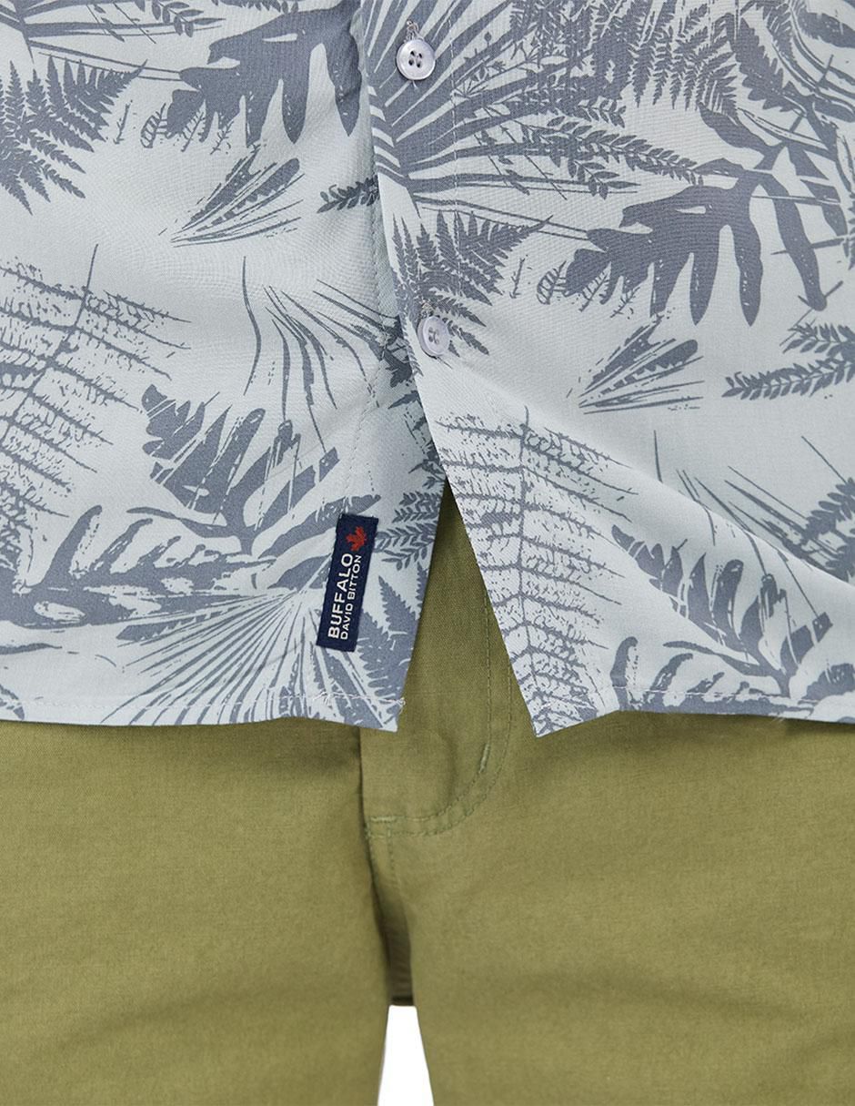Camisa casual manga corta para hombre