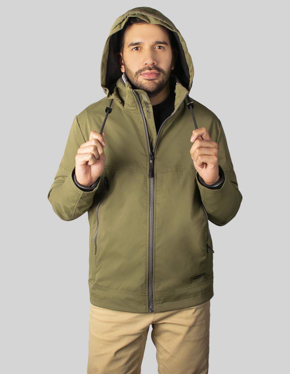 Chamarra acolchada impermeable capucha desmontable para hombre 6
