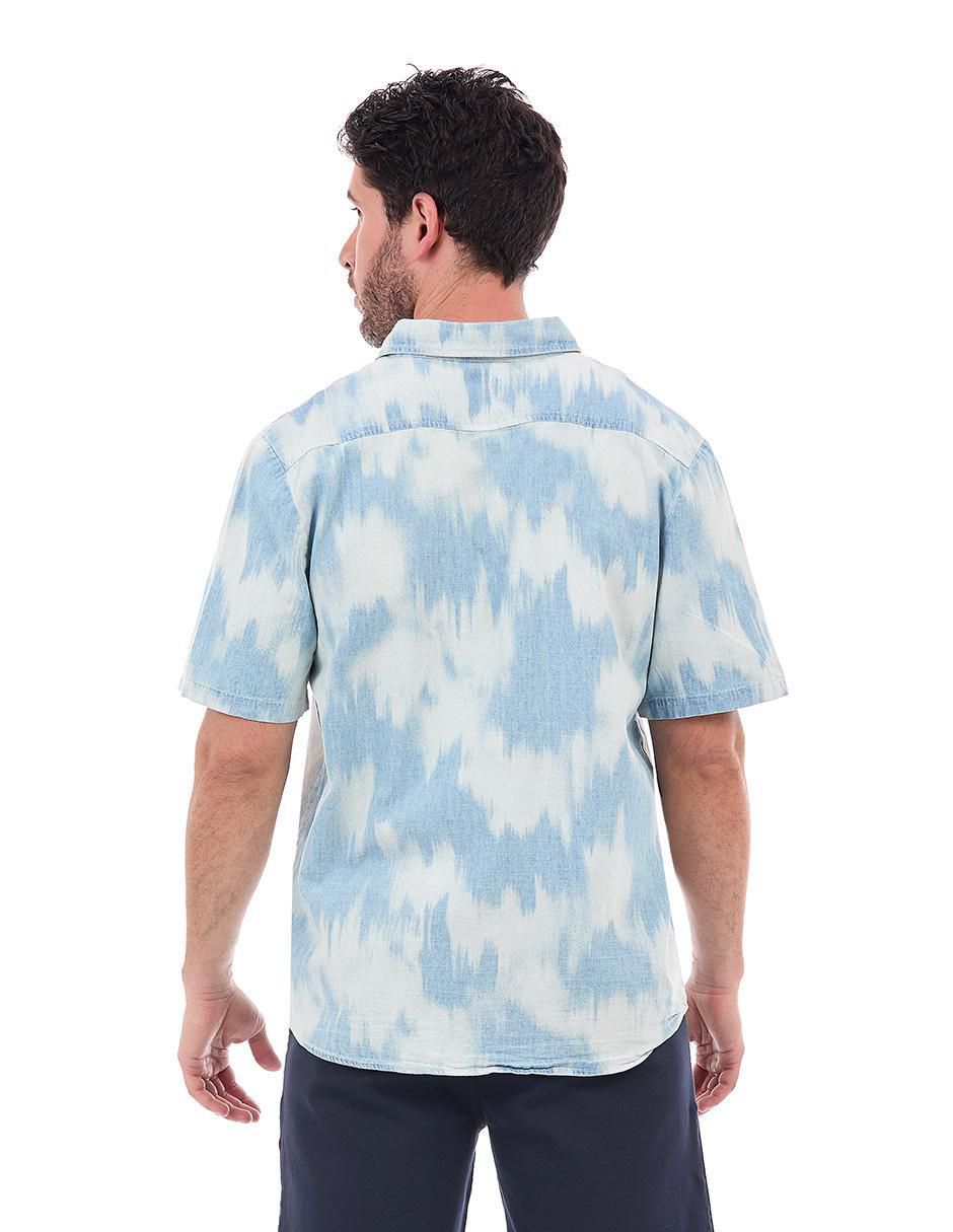 Camisa casual manga corta para hombre