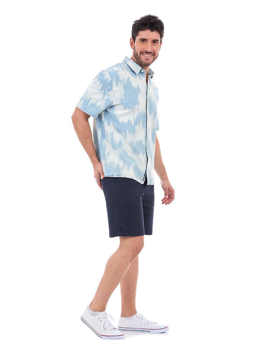 Camisa casual manga corta para hombre