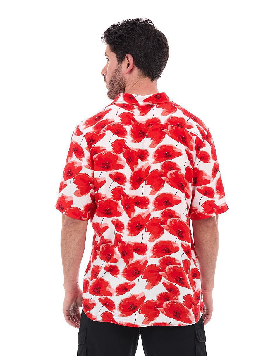 Camisa casual manga corta para hombre