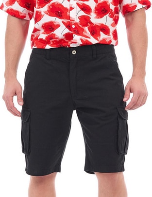 Bermuda de gabardina para hombre