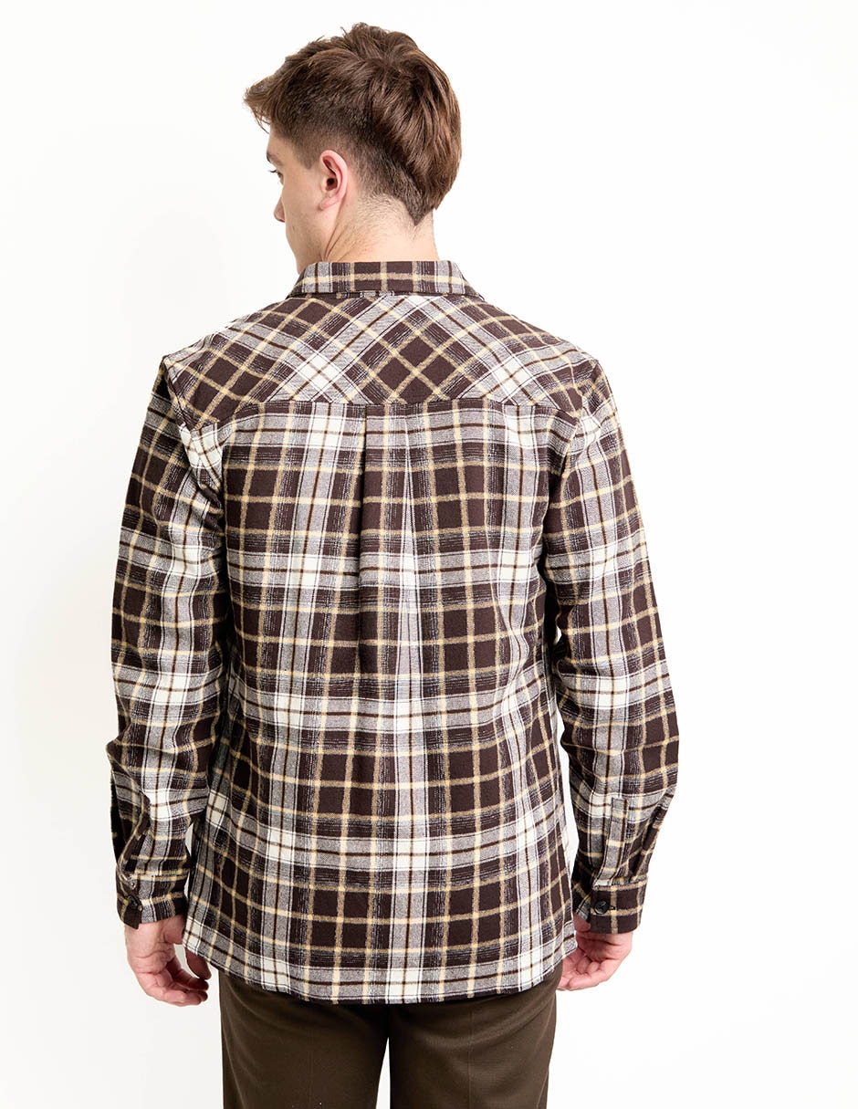 Sobrecamisa casual That's It de algodón manga larga para hombre