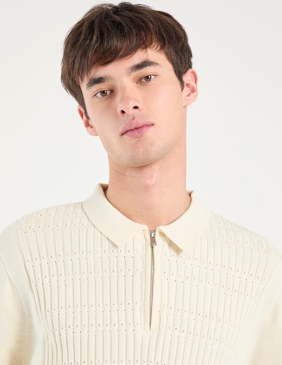 Suéter cuello con cierre para hombre 9