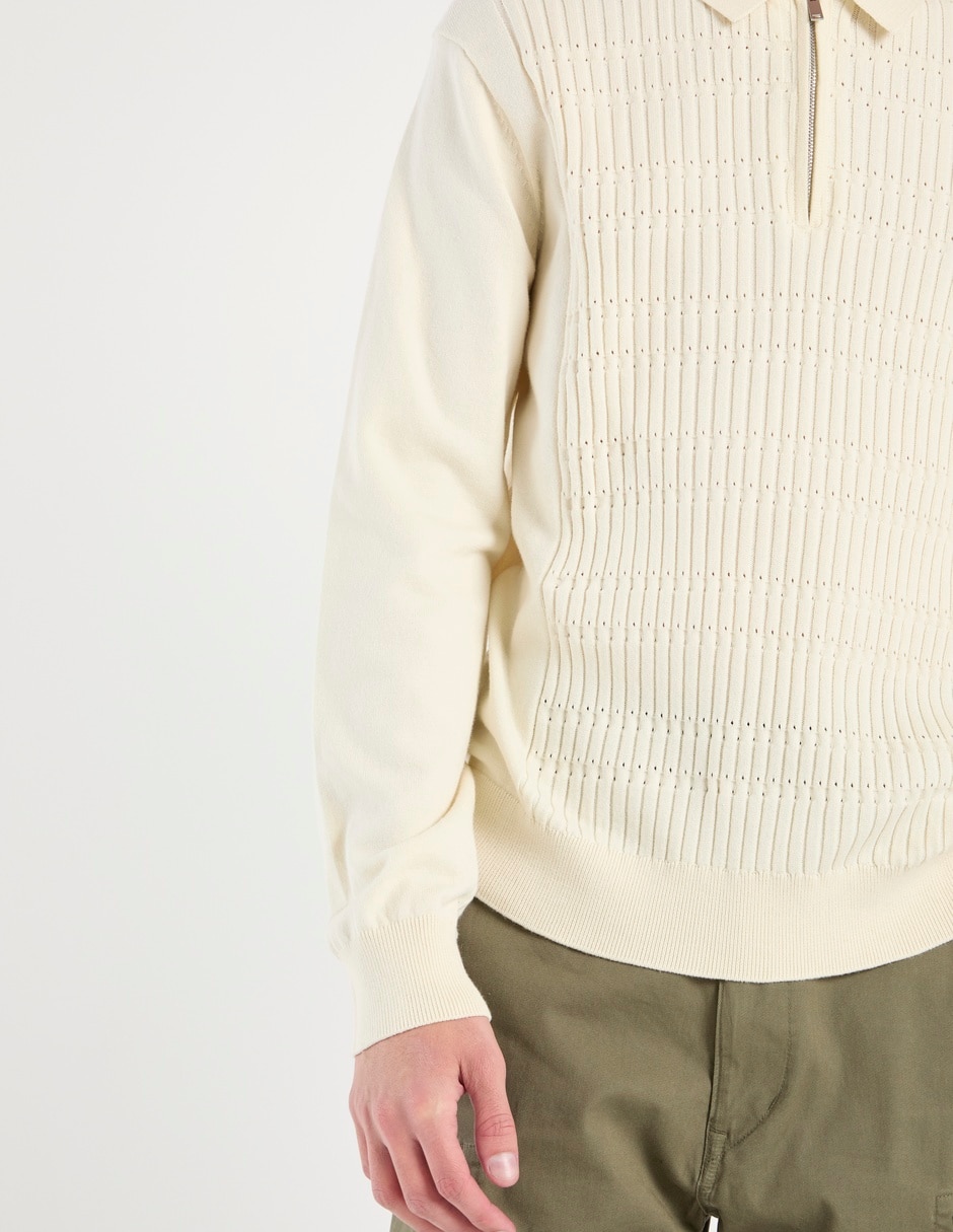 Suéter cuello con cierre para hombre 10