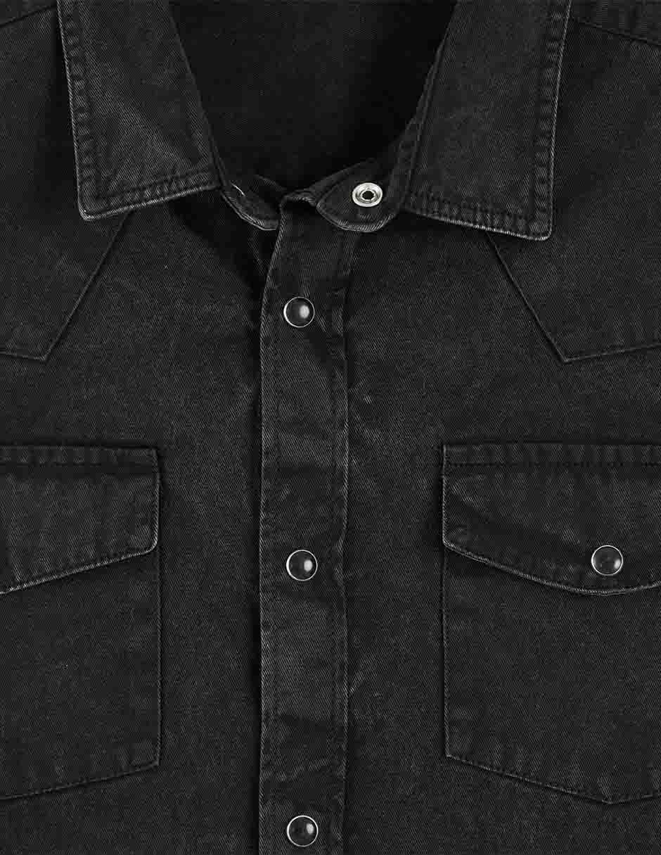 Camisa casual de algodón manga larga para hombre 9