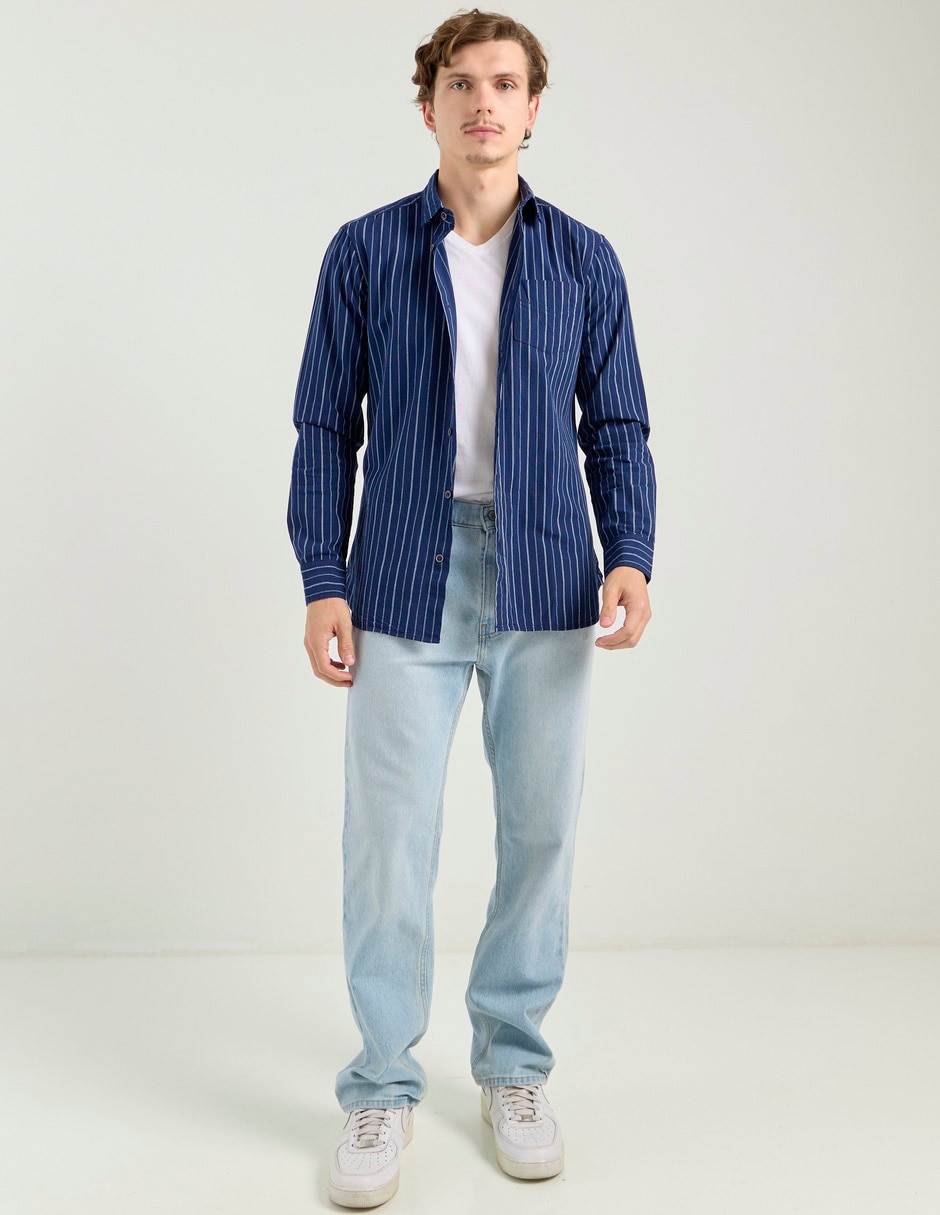 Sobrecamisa manga larga para hombre 6