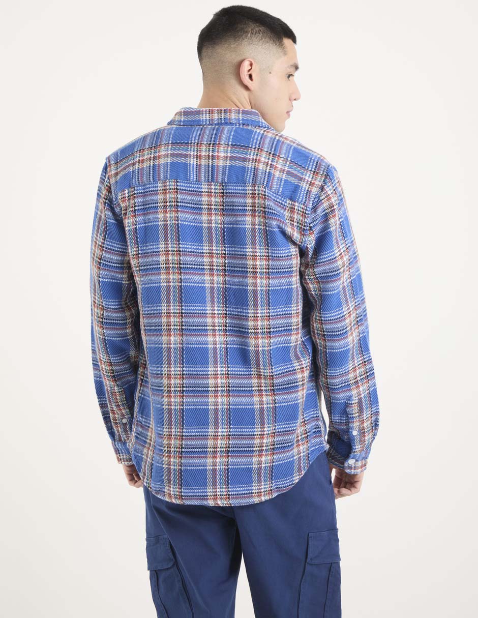 Camisa casual de algodón manga larga para hombre 5