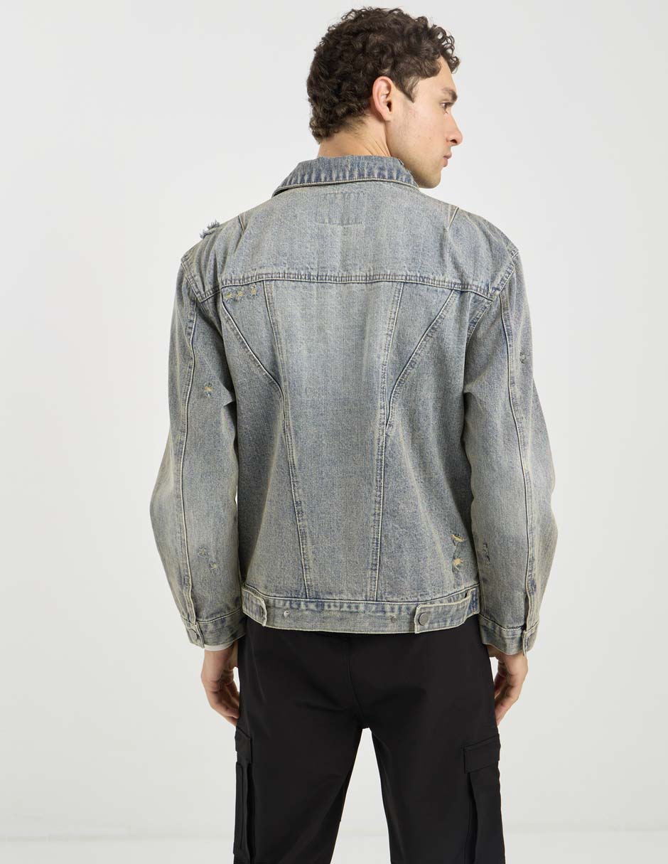 Chamarra denim That's It de mezclilla con bolsillos para hombre