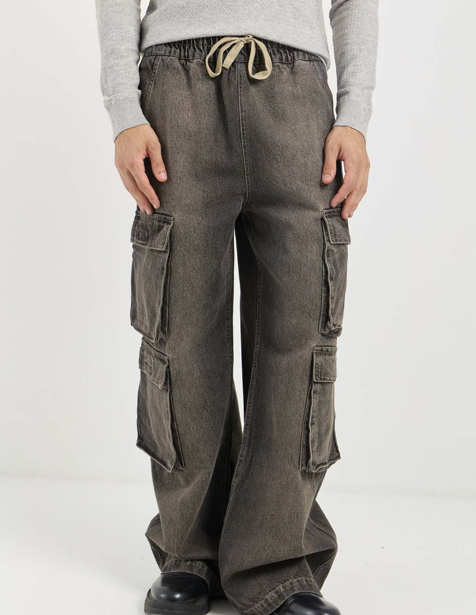 Pantalón cargo regular de algodón para hombre Pantalón cargo regular de algodón para hombre