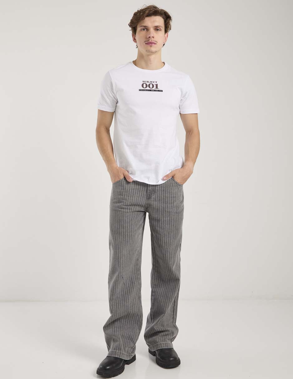 Jeans straight lavado obscuro para hombre 6