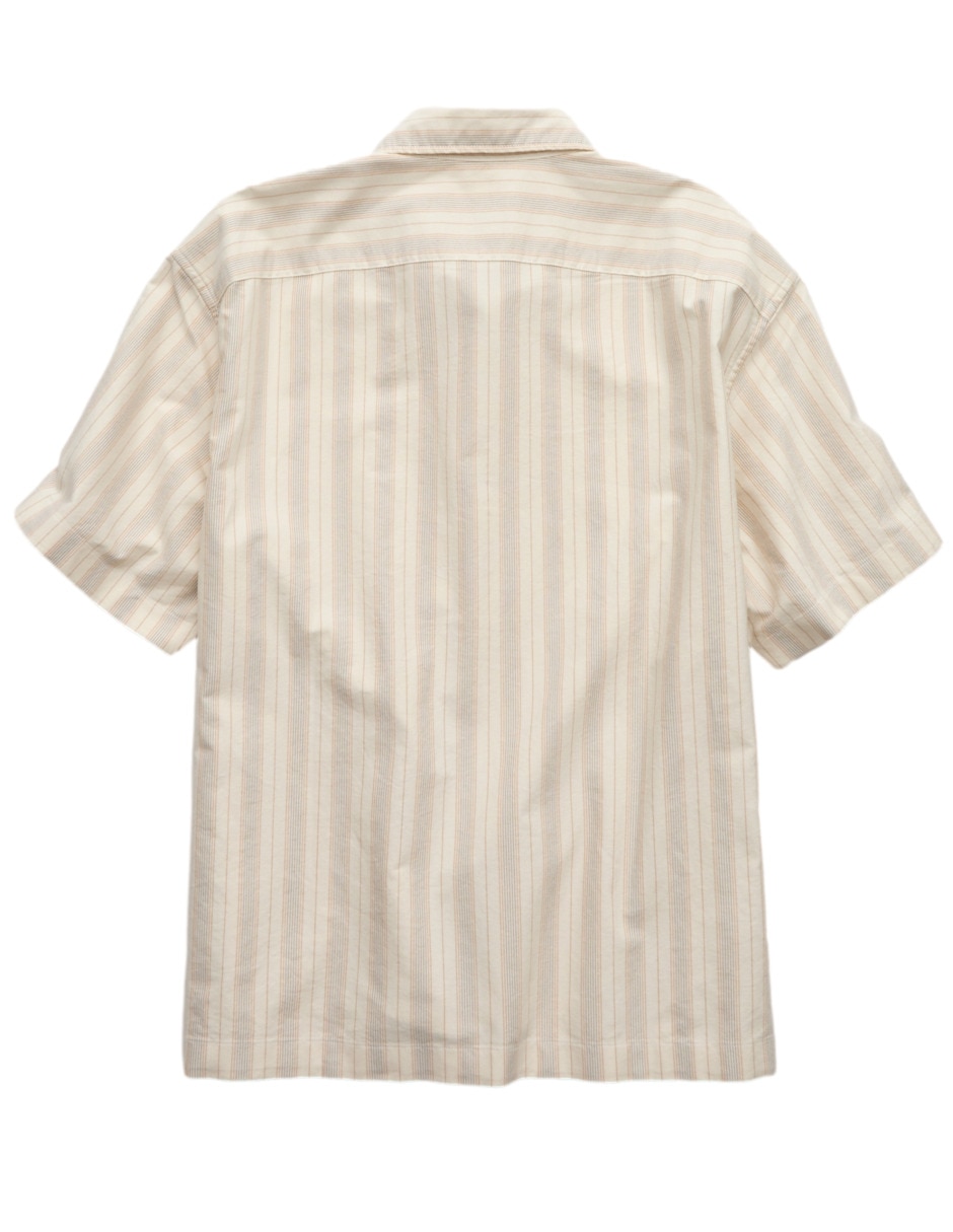 Camisa casual American Eagle de algodón manga corta para hombre