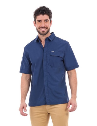 Camisa casual de algodón manga corta para hombre Camisa casual de algodón manga corta para hombre