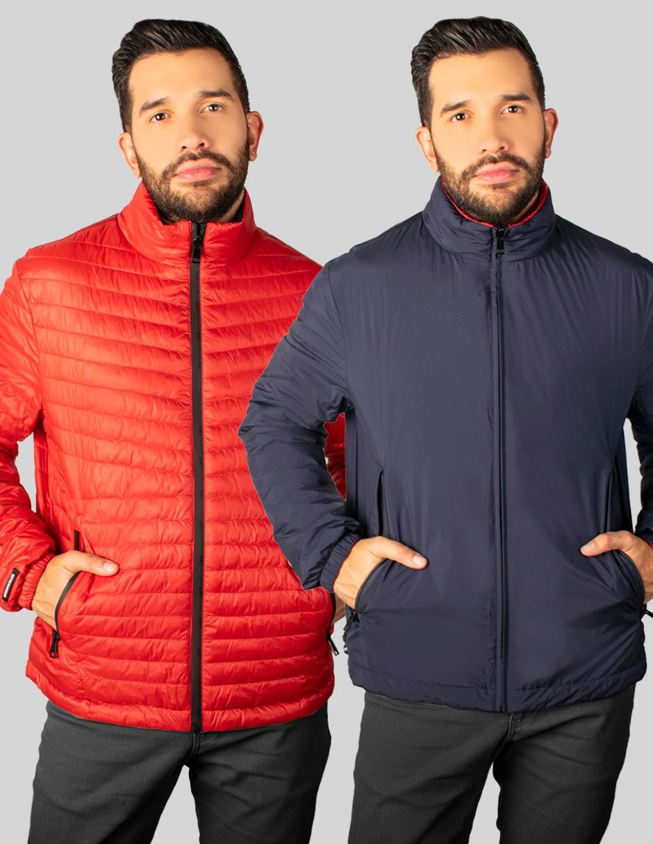 Chamarra acolchada greenlander reversible para hombre