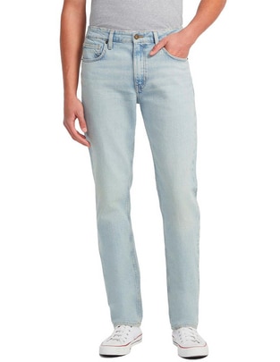 Jeans skinny lavado claro para hombre 1