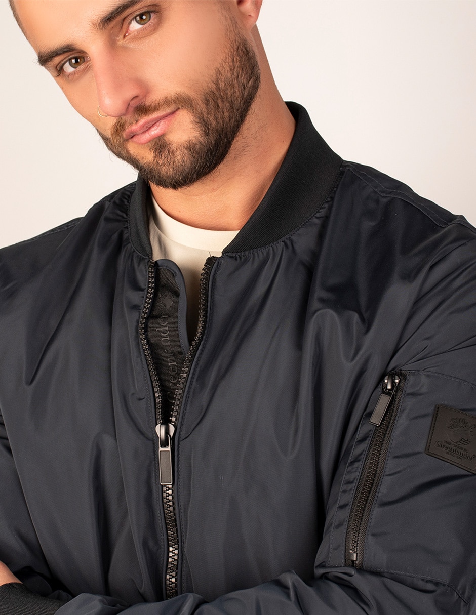 Chamarra bomber con bolsillos para hombre 5