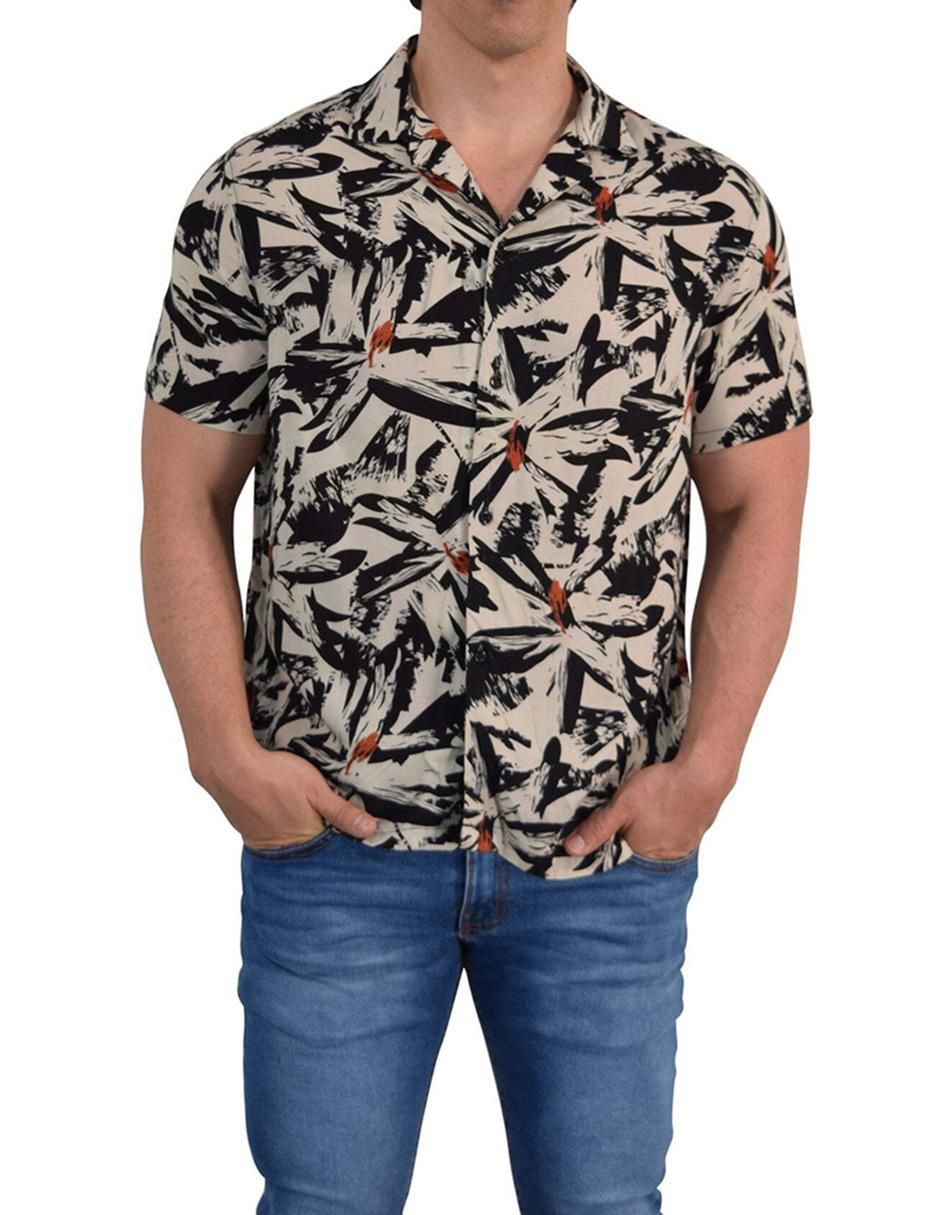 Camisa casual de algodón manga corta para hombre 1