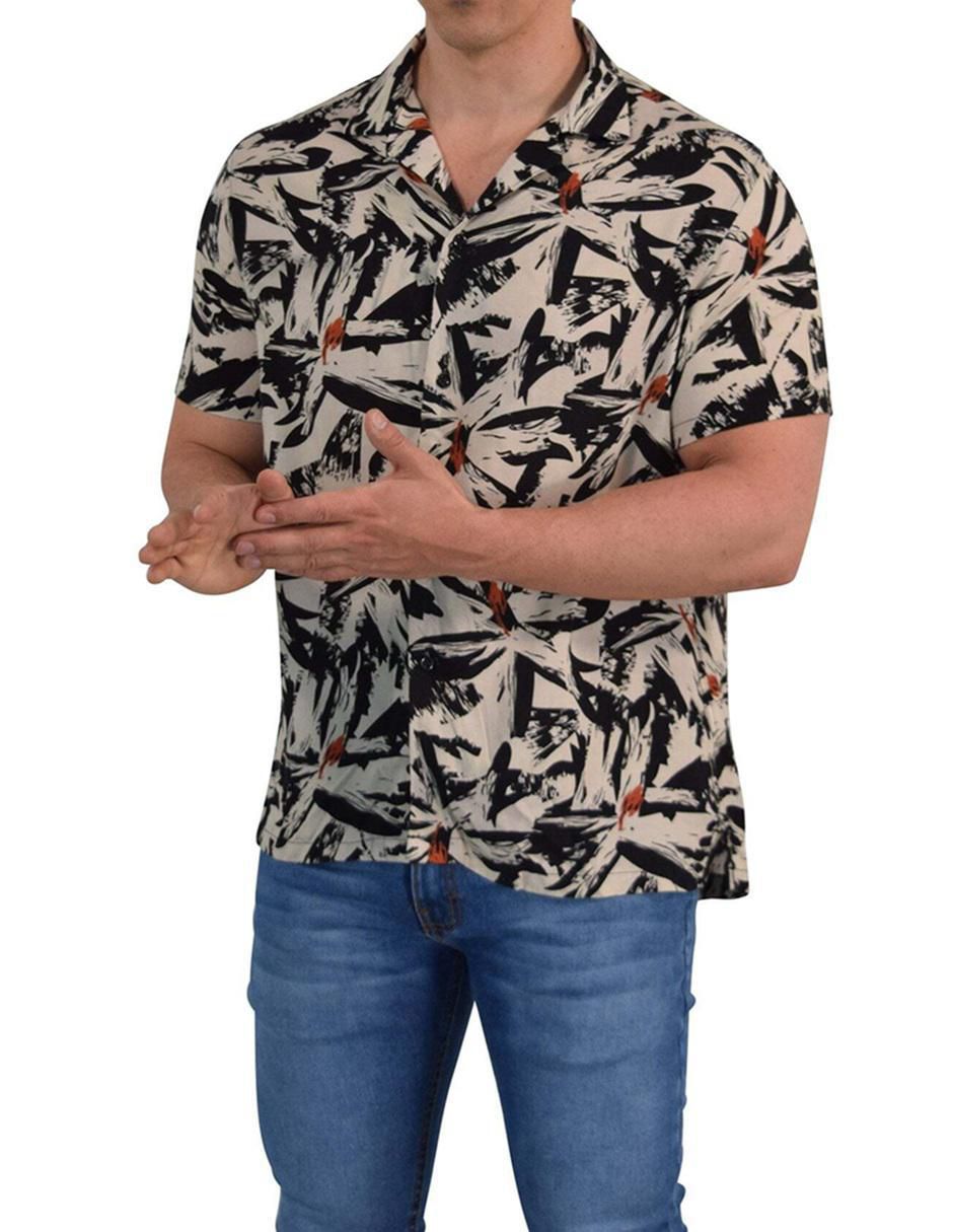 Camisa casual de algodón manga corta para hombre 5