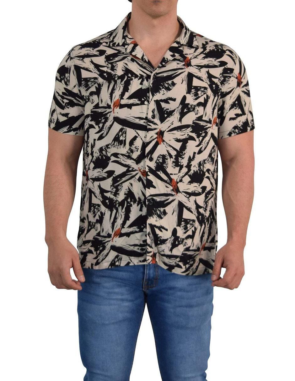 Camisa casual de algodón manga corta para hombre 6