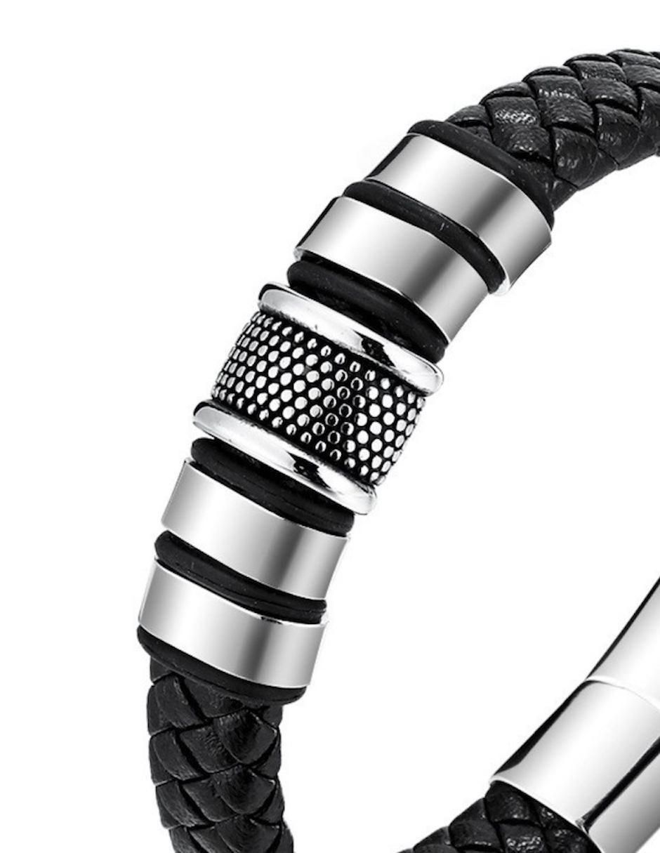 Pulsera Urban Steel acabado liso 2